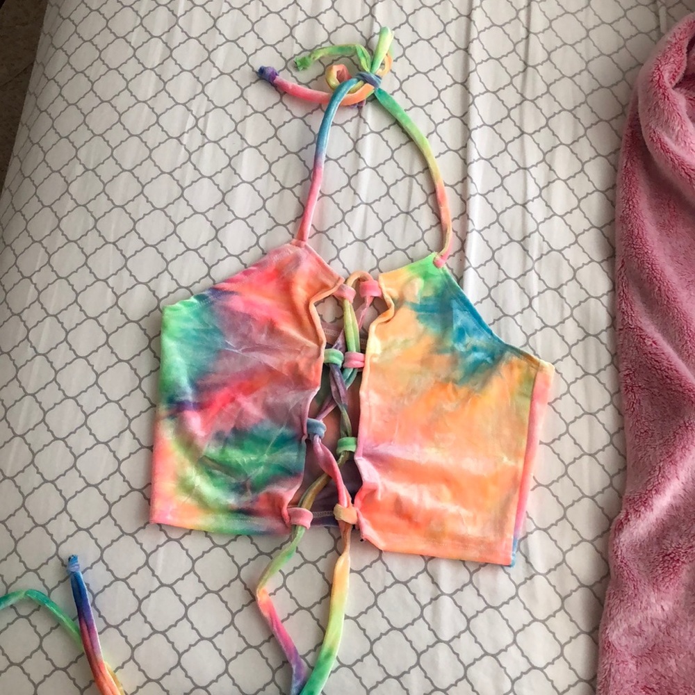Tie dye halter top